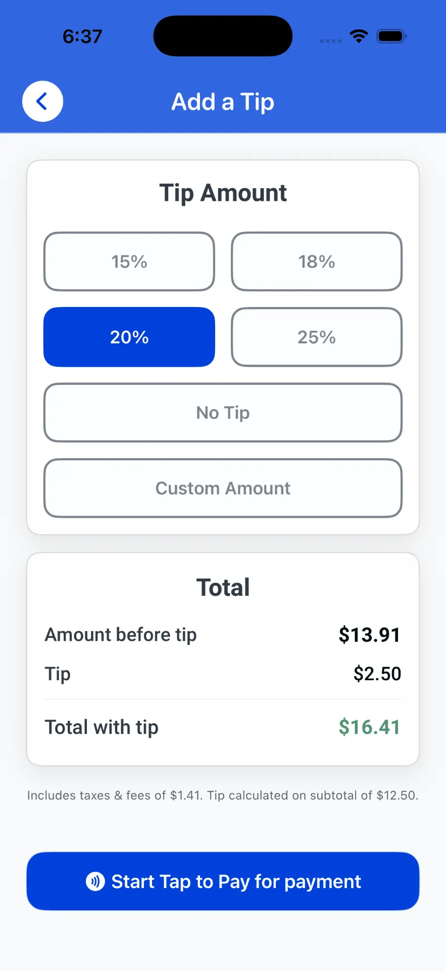 Sales summary snapshot