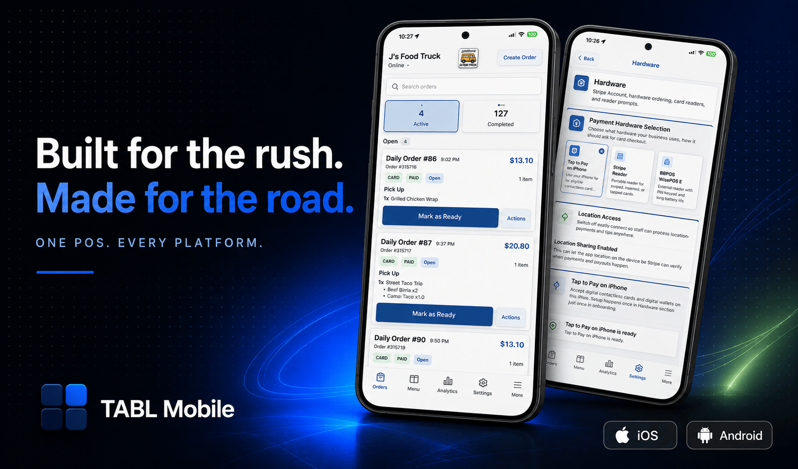 TABL Mobile | The POS for Mobile Vendors, Food Trucks & Pop-Ups
